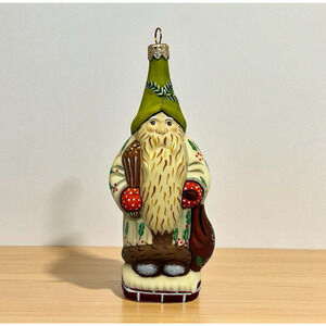 Vaillancourt Father Christmas Toy Bag "Spirit of Christmas" Folk Art Ornament